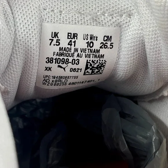 Puma Womens Slip-On Sneakers White/Red/Pink Size 10 - Picture 5 of 10